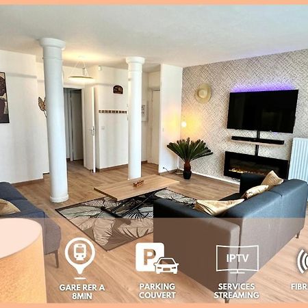 El Cubanito Athena - Exotisme Cubain Dans Residence De Standing - 2 Chambres - Parking Prive - Proximite Gare - Business & Family Friendly Cergy Eksteriør bilde